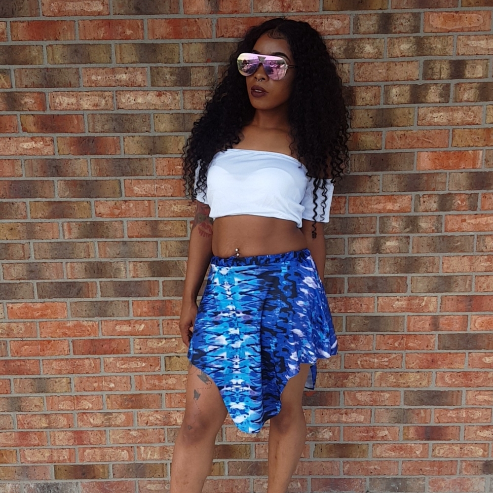 2/$10 Asymmetrical skater skirt
